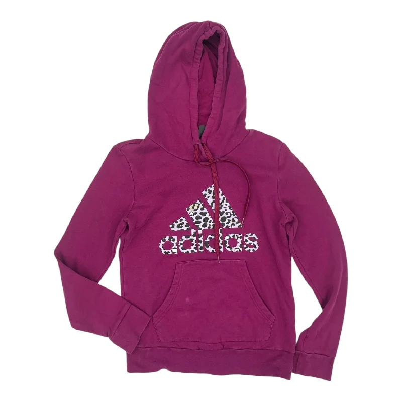 Athletic Top Ls Hoodie By Adidas In Purple, Size:S