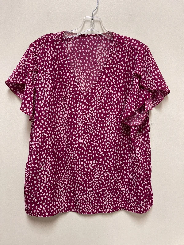 Top Short Sleeve By Shein In Animal Print, Size: Xl Dynamic Men's Glow