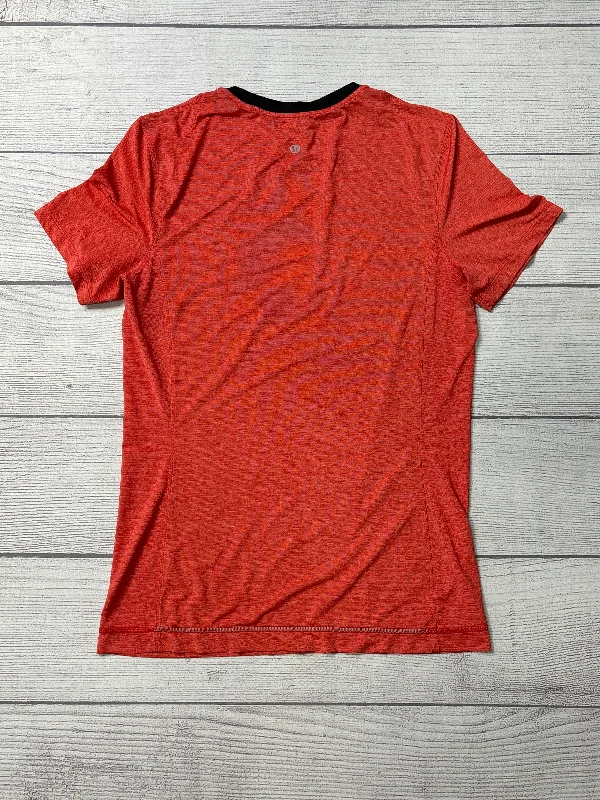 Athletic Top Short Sleeve By Lululemon In Orange, Size: M Artistic Men's Avant