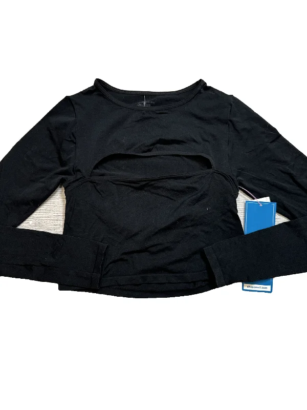 Top Long Sleeve By Anthropologie In Black, Size: S