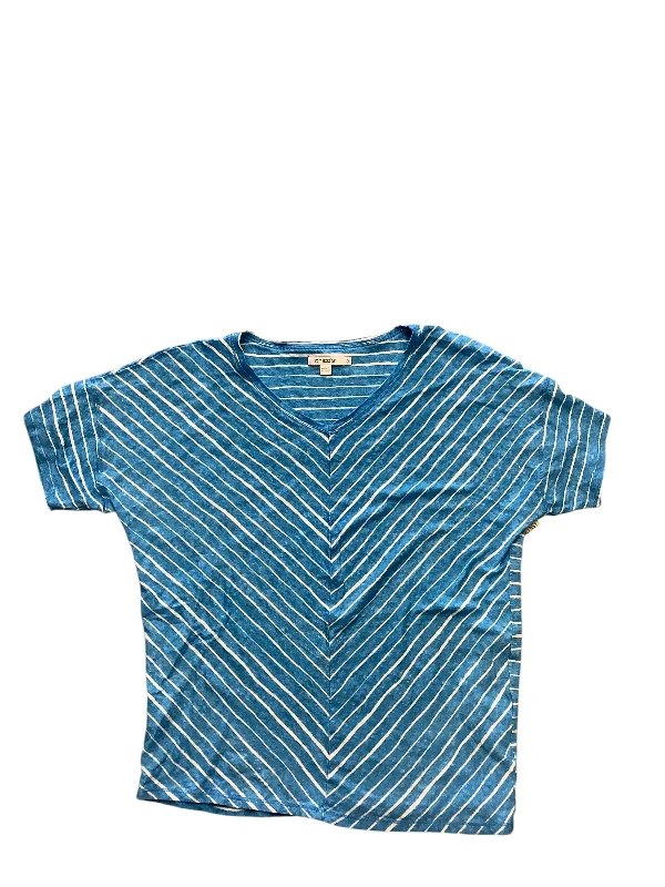 Top Short Sleeve Basic By Chicos In Striped Pattern, Size: L Bold Men's Animal