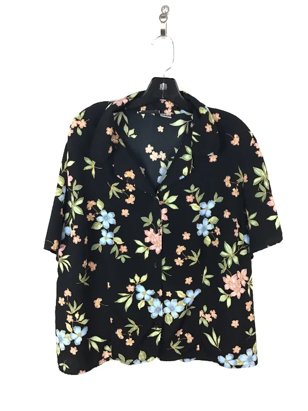 Top Short Sleeve By Fashion Bug In Floral Print, Size: 1x Rugged Men's Outdoor 