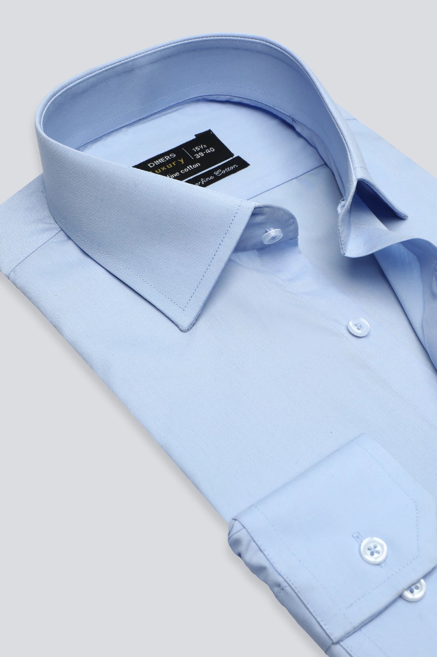 Blue Plain Formal Shirt