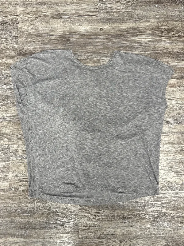 Athletic Top Short Sleeve By Lululemon In Grey, Size: L Stylish Men's Neon