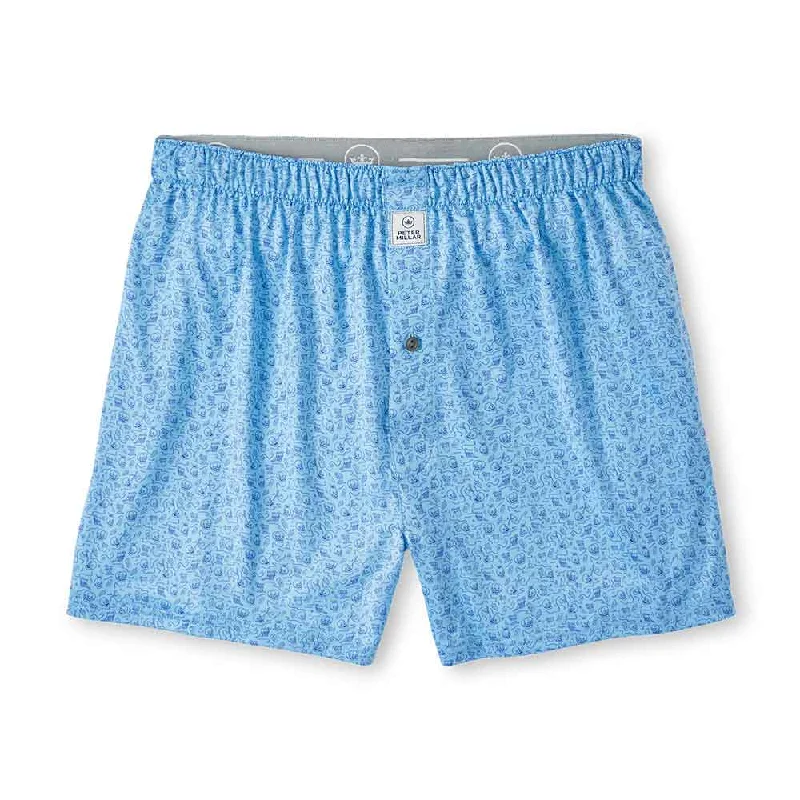 Peter Millar Double Transfused Performance Boxers - Cottage Blue