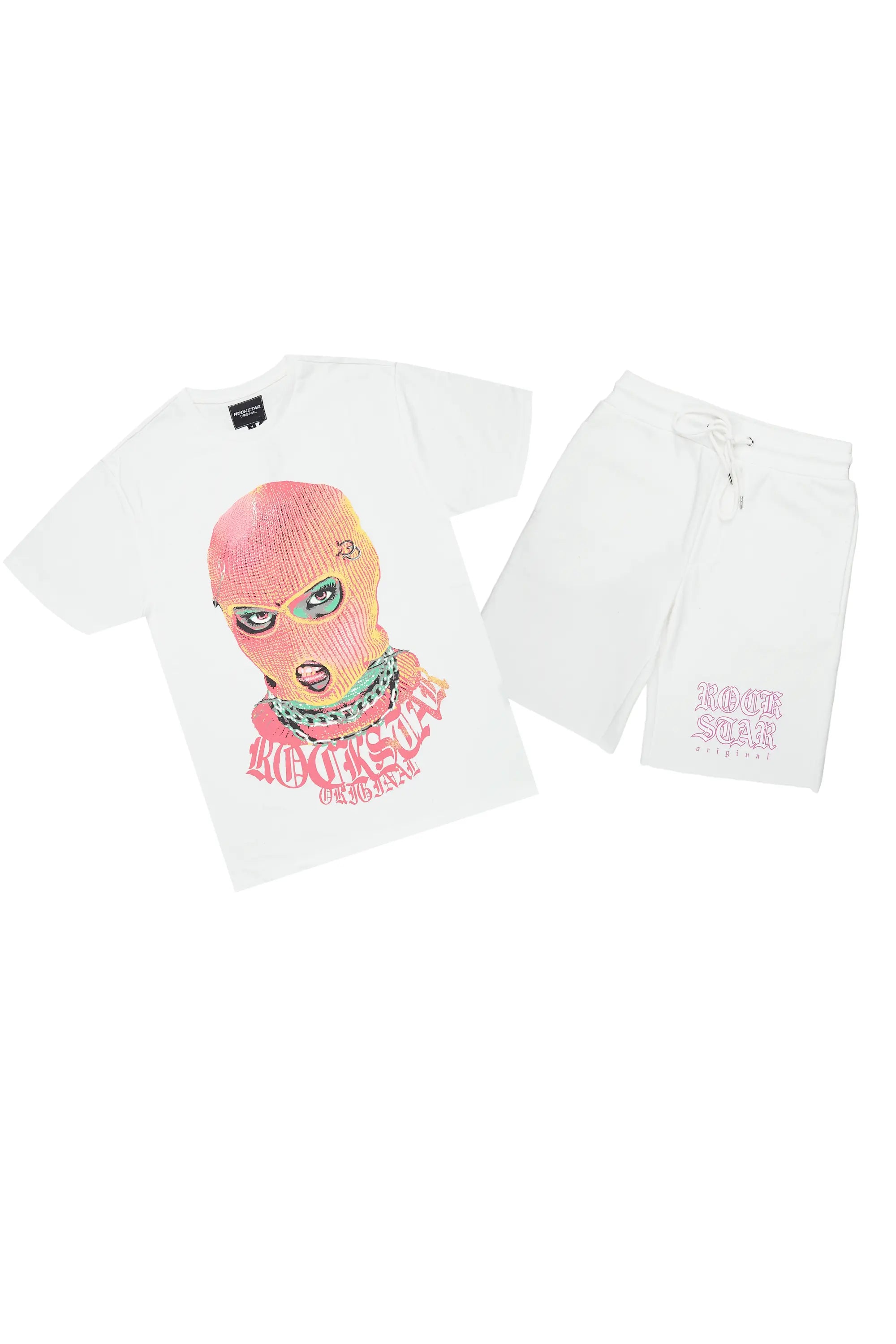 Murdra White T-Shirt/Short Set