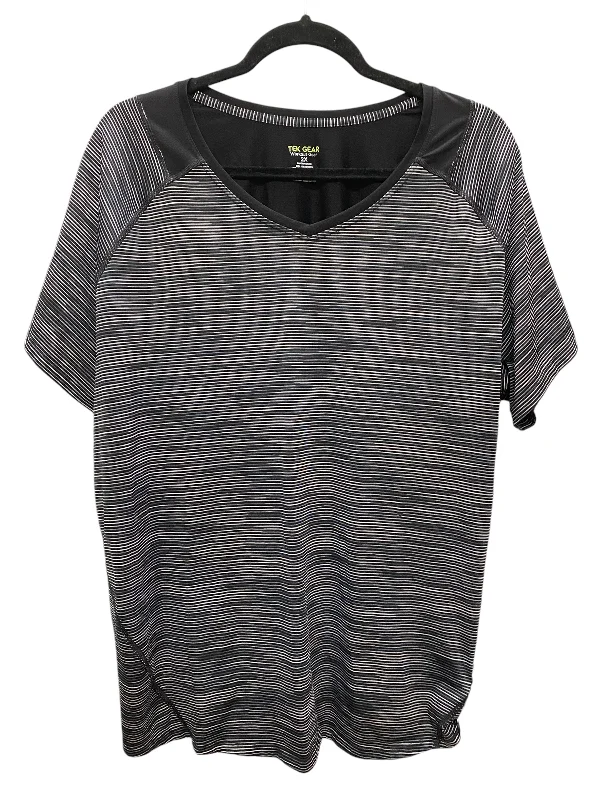 Athletic Top Short Sleeve By Tek Gear In Grey, Size: 2x Gym