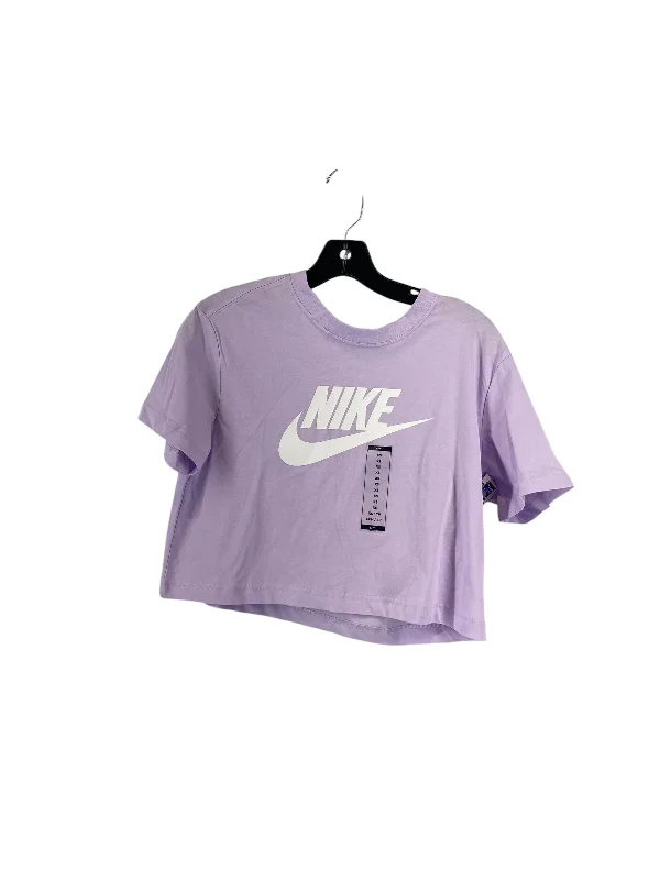 Athletic Top Short Sleeve By Nike In Purple, Size: Xs Polished Men's Silk