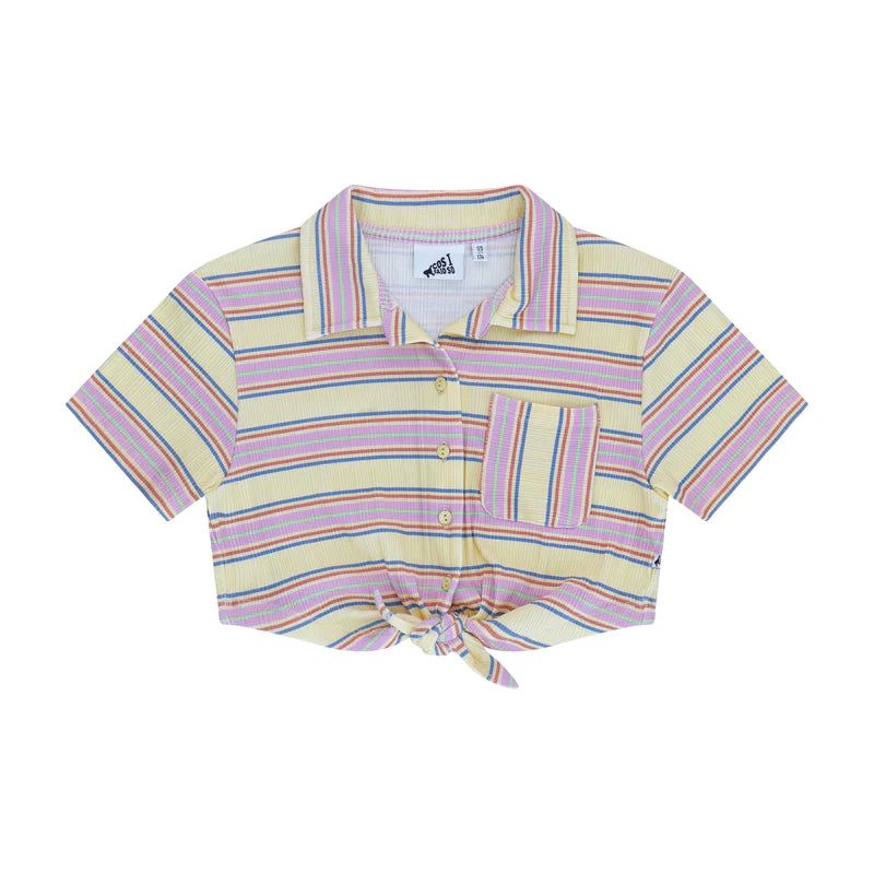 KNOT SHIRT STRIPED RIB