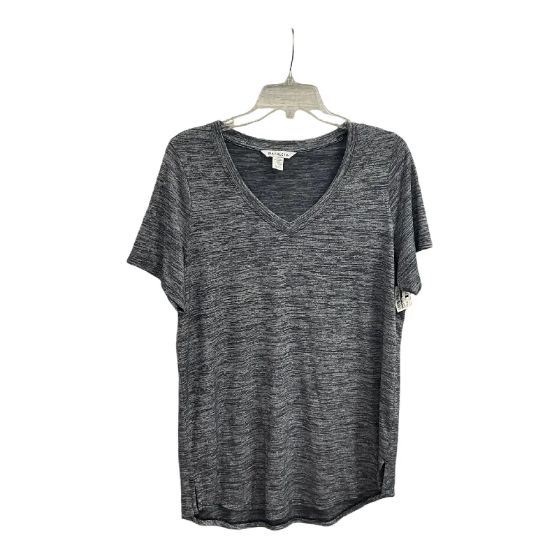 Athletic Top Short Sleeve By Athleta In Grey, Size: Xl Traditional Men's Country