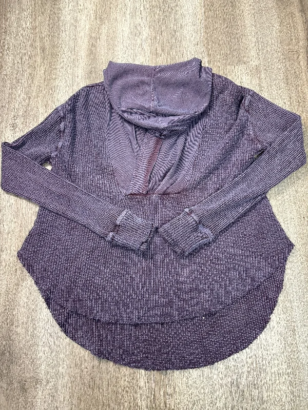 Top Long Sleeve By Free People In Purple, Size: L