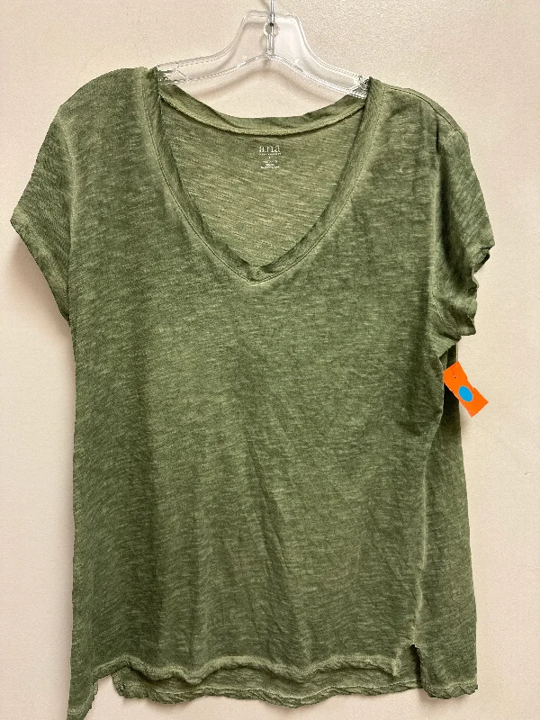 Top Short Sleeve By Ana In Green, Size: L Traditional Men's Country