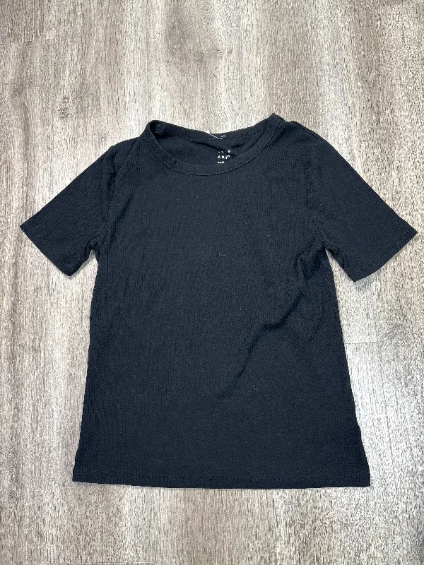 Top Short Sleeve Basic By A New Day In Black, Size: L Unique Men's Patch