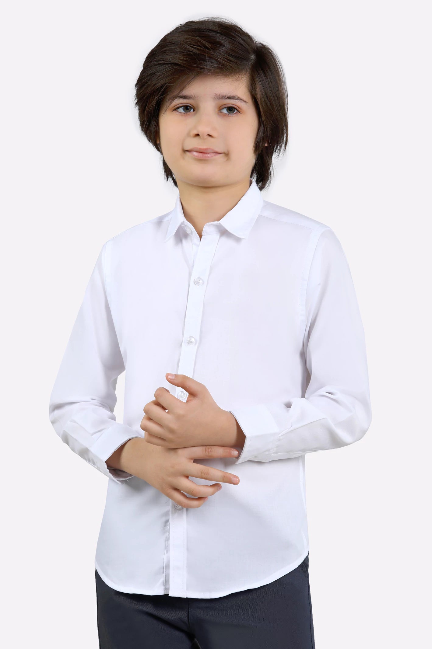 White Plain Casual Shirt