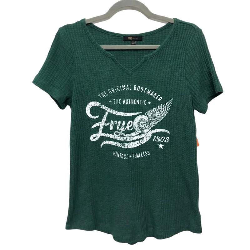 Top Ss Basic By Frye In Green, Size:S Practical Men's Multi