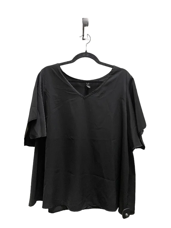 Top Short Sleeve By Shein In Black, Size: 1x Refined Men's Hand