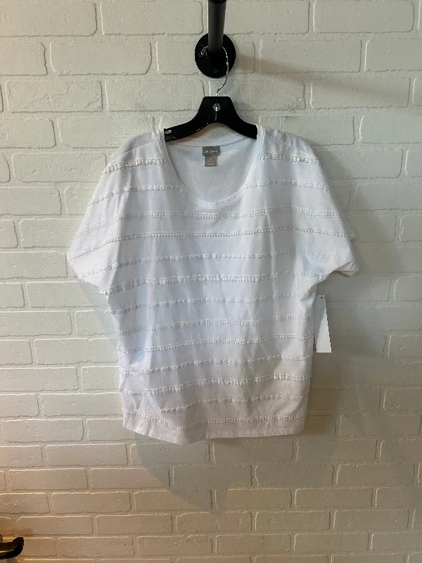 Top Short Sleeve By Chicos In White, Size: Xl Practical Men's Quick