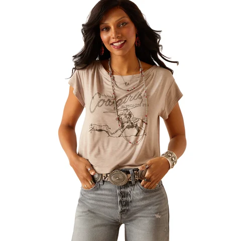 Women's Cowgirls S/S Tee - Savannah Heather