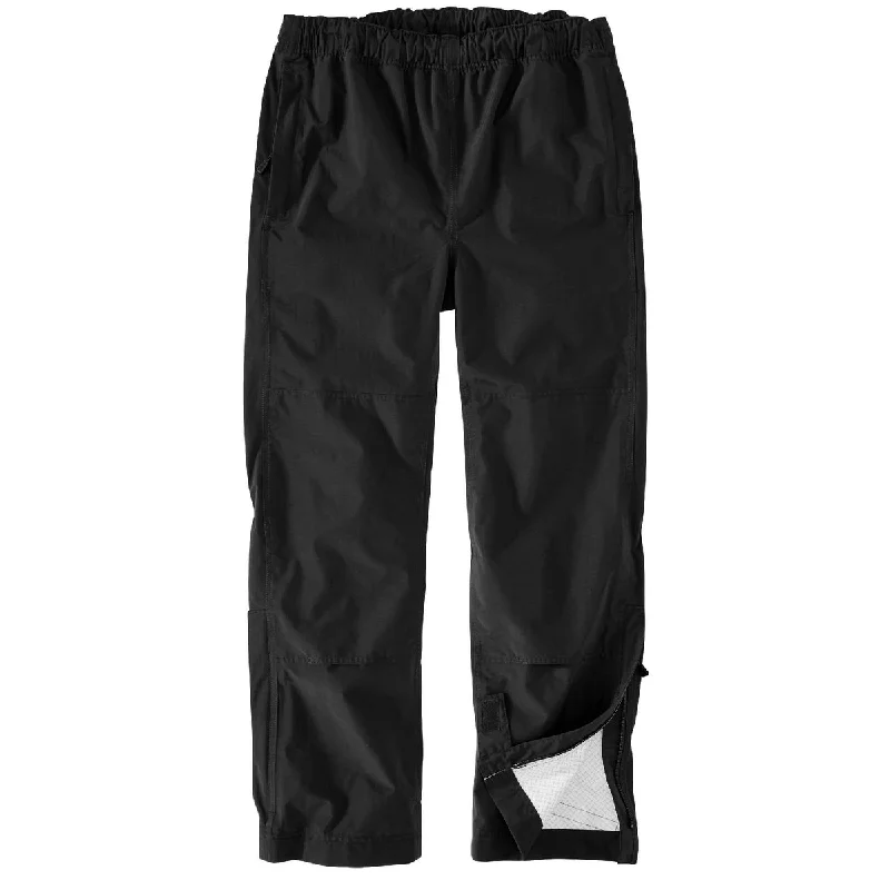 Storm Defender Relaxed Fit Light Weight Packable Rain Pant - Black