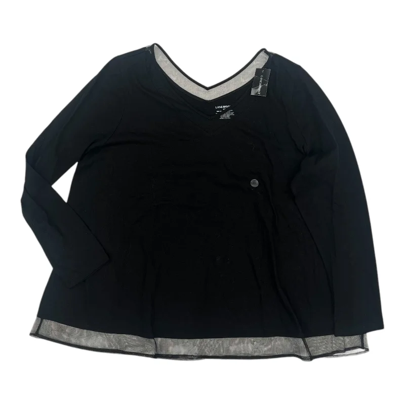 Top Ls By Lane Bryant In Black, Size:1X