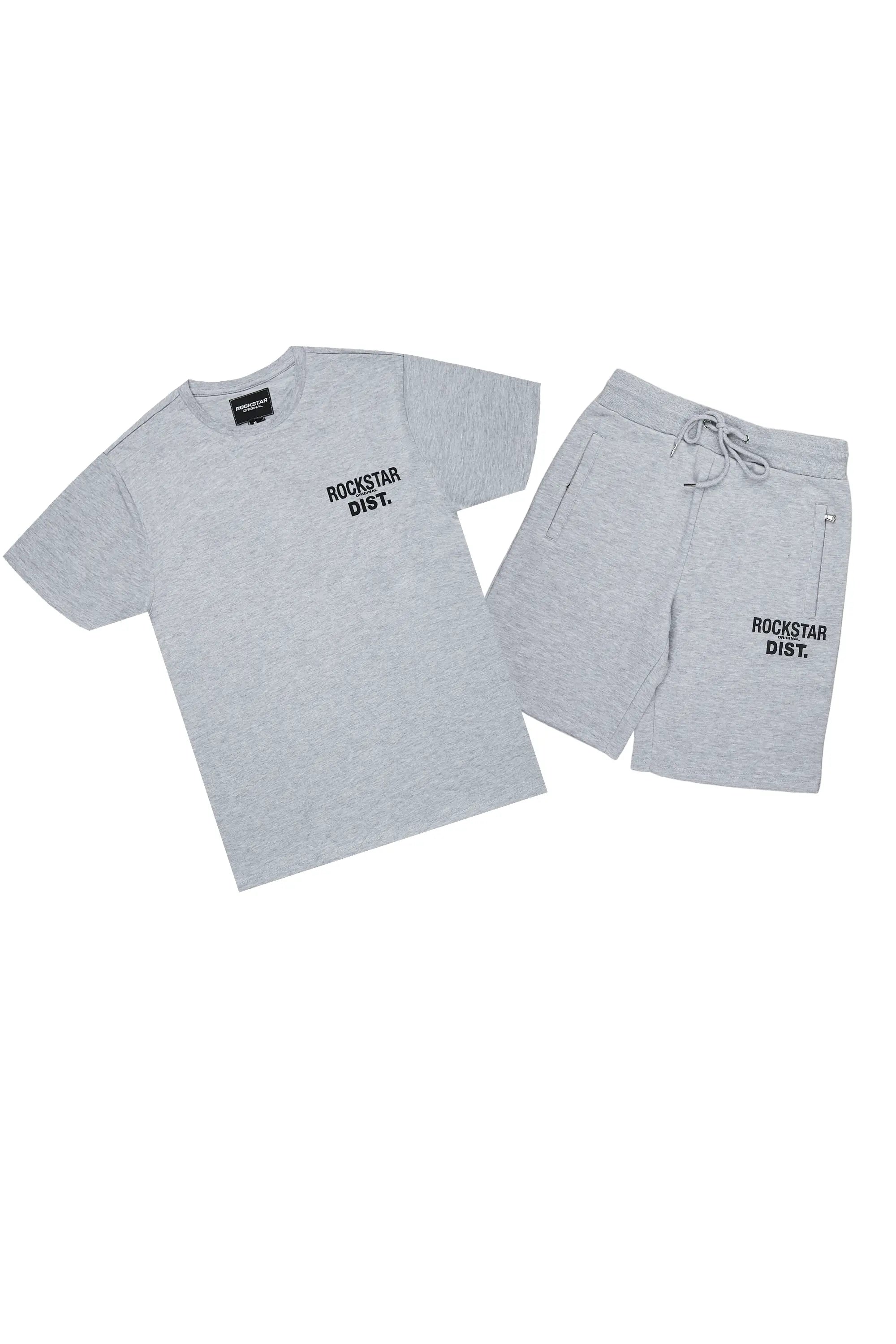 Alpine Heather Grey T-Shirt/Short Set