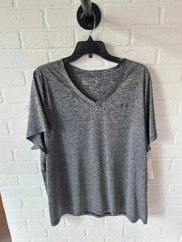 Athletic Top Short Sleeve By Under Armour In Grey, Size: 3x Bohemian Men's Free