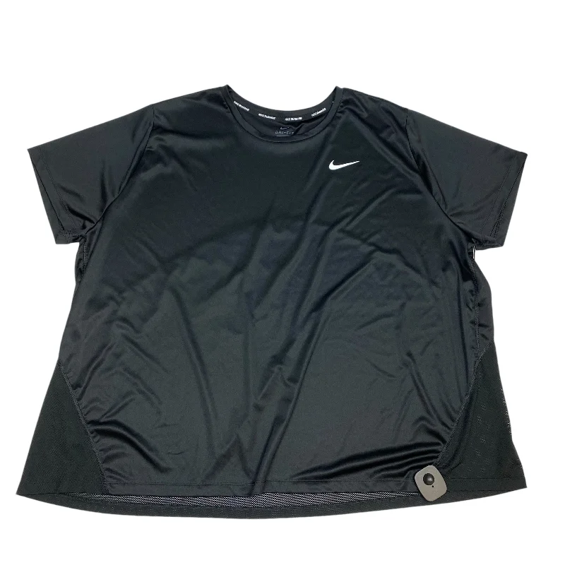 Athletic Top Short Sleeve By Nike Apparel In Black, Size: 3x Bold Men's Statement