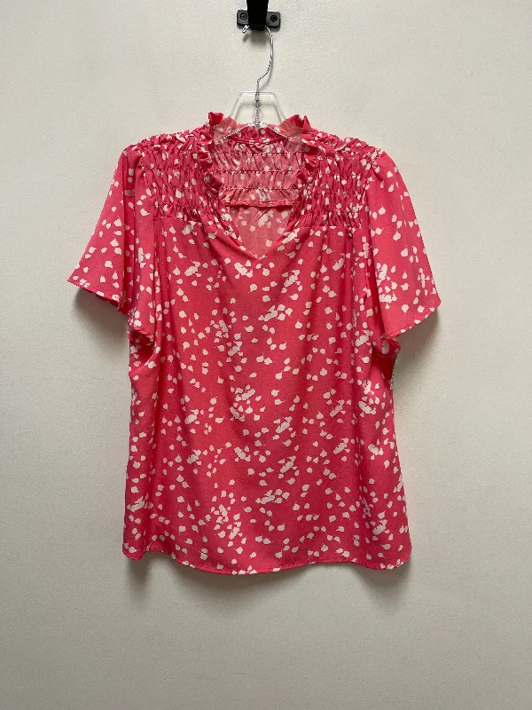 Top Short Sleeve By Clothes Mentor In Pink, Size: 2x Gym