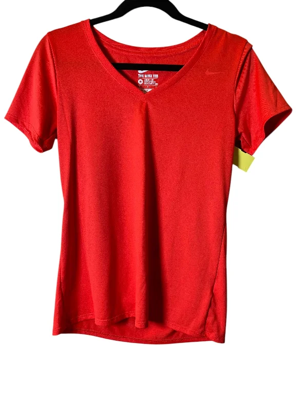 Athletic Top Short Sleeve By Nike In Red, Size: M Traditional Men's Wool