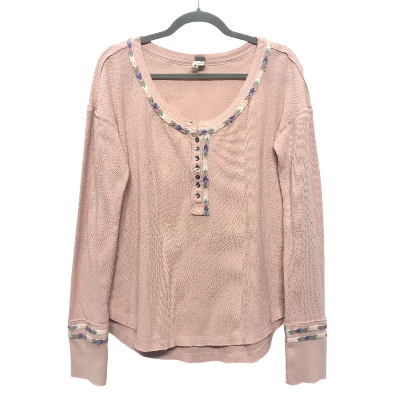 Top Ls By We The Free In Pink, Size:Xl