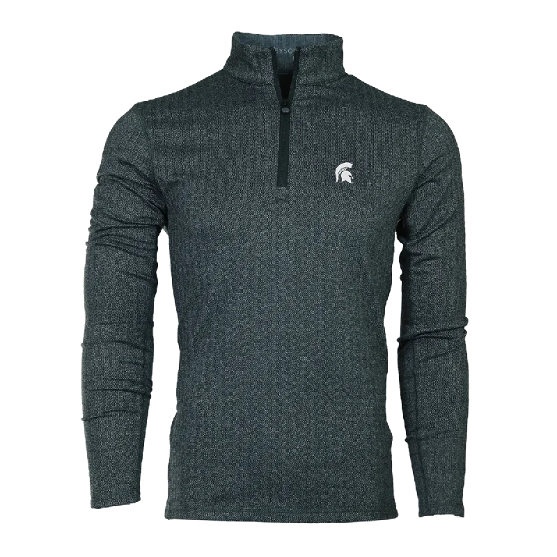 Michigan State Spartan Herringbone Tate Quarter-Zip