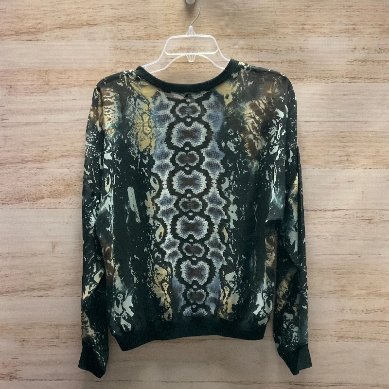 Top Long Sleeve By Cabi In Black, Size: M