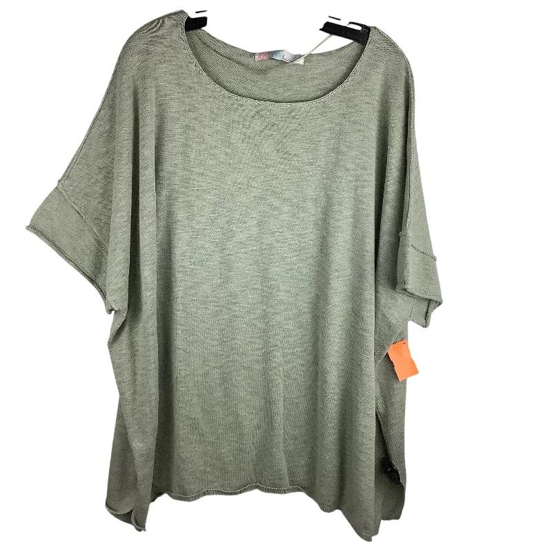 Top Short Sleeve By Free People In Green, Size: L Dapper Men's 1920S