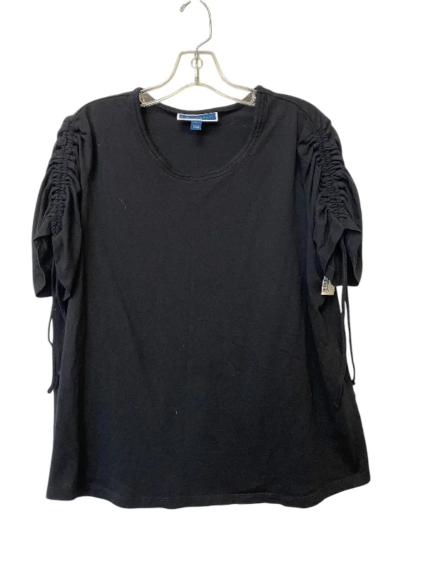 Top Short Sleeve By Karen Kane In Black, Size: Xl Confident Men's High