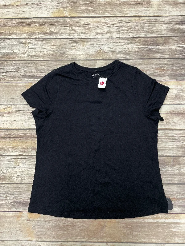 Top Short Sleeve By Old Navy In Black, Size: 2x Adventure