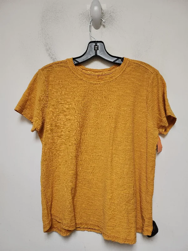 Top Short Sleeve Basic By Pilcro In Yellow, Size: M Luxurious Men's High