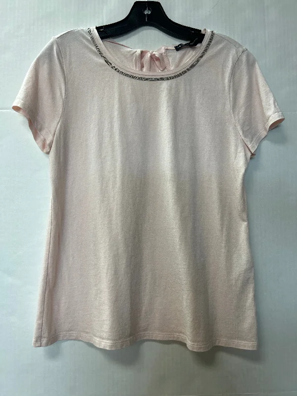 Top Short Sleeve By White House Black Market In Pink, Size: M Adventure