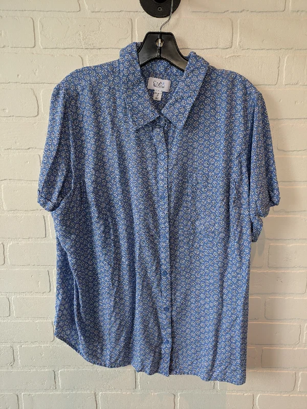 Top Short Sleeve By Croft And Barrow In Blue, Size: 2x Dynamic Men's High