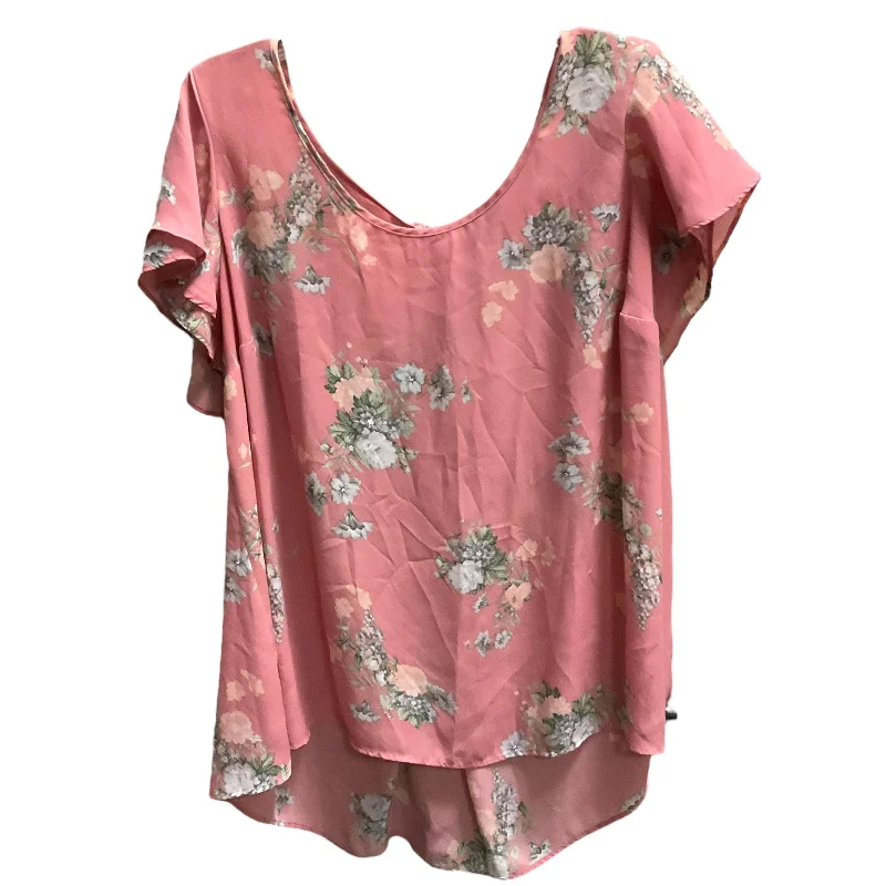 Top Short Sleeve By Torrid In Floral Print, Size: 2x Laid