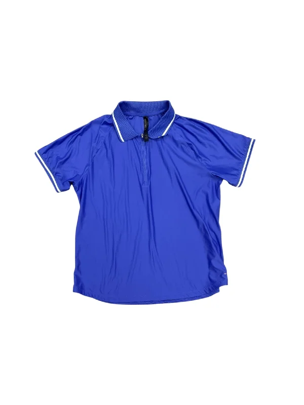 Athletic Top Short Sleeve By Mondetta In Purple, Size: L Beach