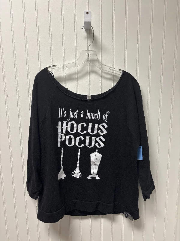 Top Long Sleeve By Disney Store In Black, Size: Xl