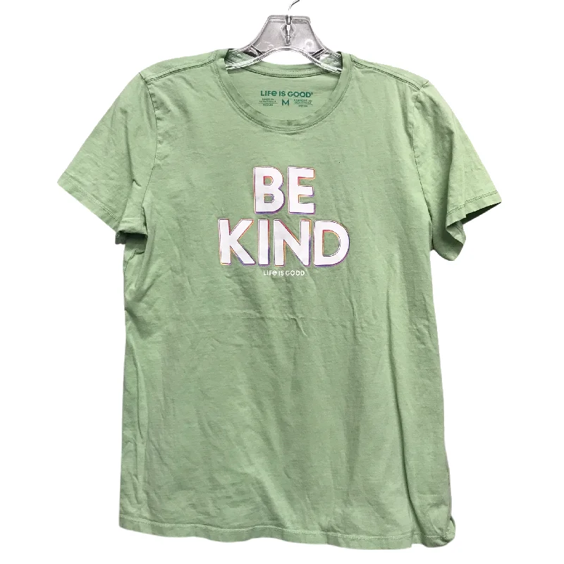 Top Short Sleeve By Life Is Good In Green, Size: M Refined Men's Classic 