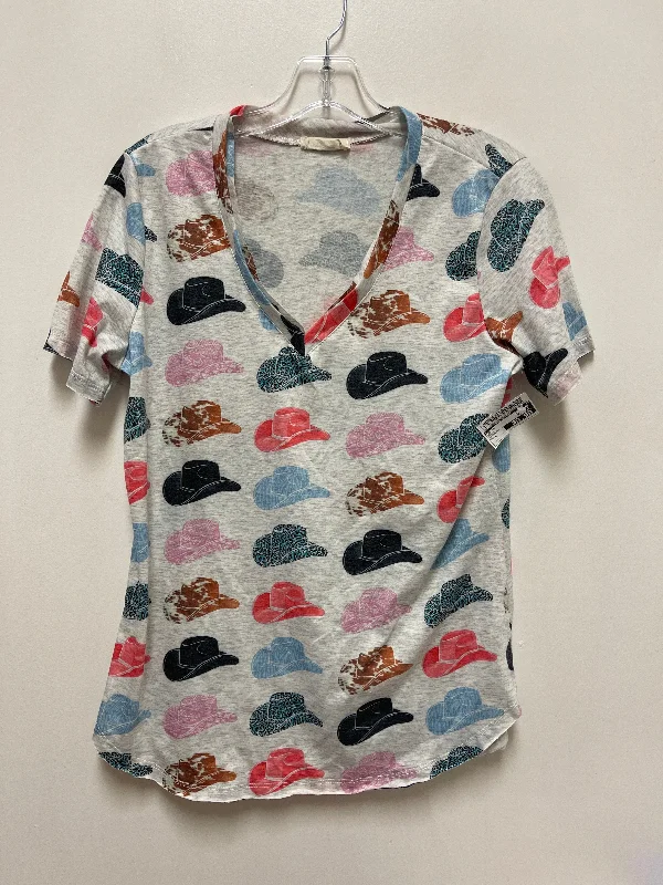 Top Short Sleeve By Clothes Mentor In Multi-colored, Size: L Artistic Men's Hand