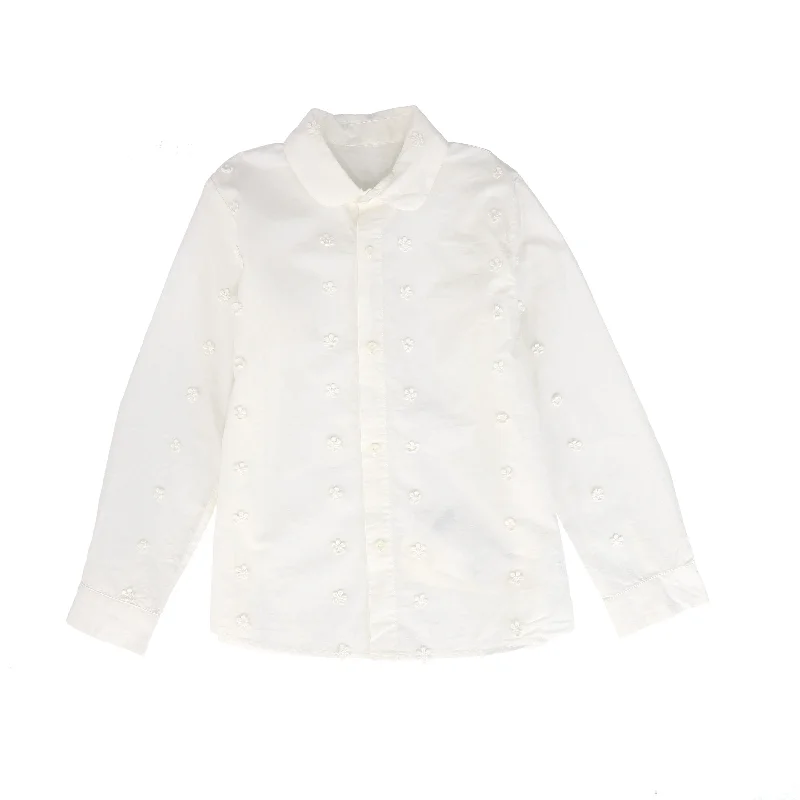 JNBY WHITE BUTTON DOWN SHIRT [FINAL SALE]