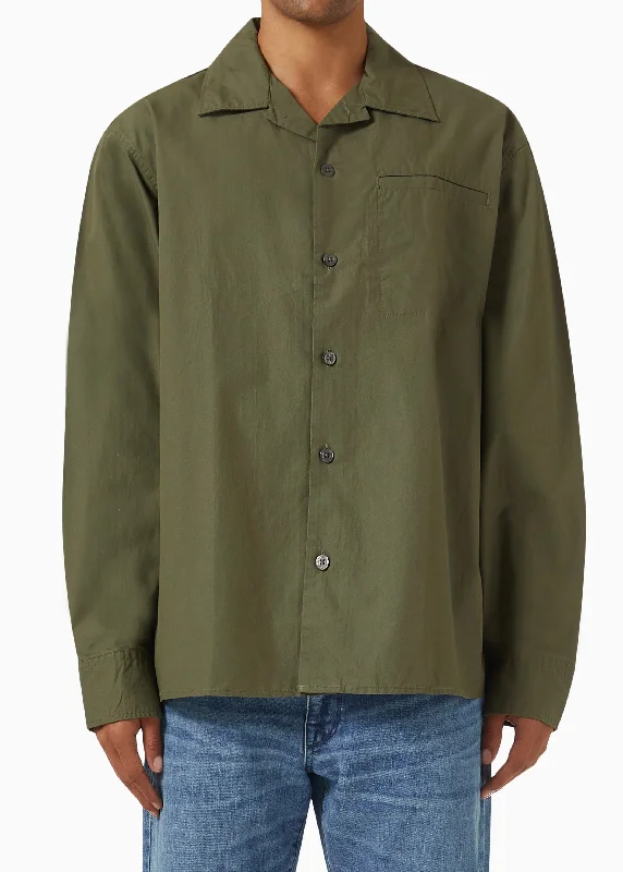 Men's Plain Buttons Down Shirt,Olive