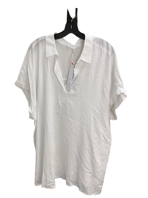 Top Short Sleeve By Jane And Delancey In White, Size: 2x Dynamic Men's Glow