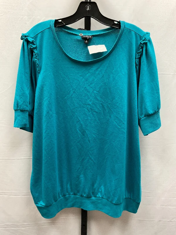 Top Short Sleeve By Torrid In Blue, Size: 2x Street