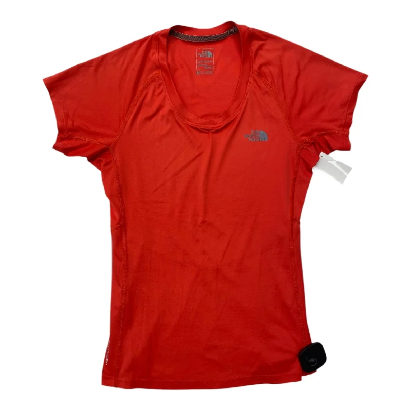 Athletic Top Short Sleeve By The North Face In Orange, Size: Xs Elegant Men's Cashmere