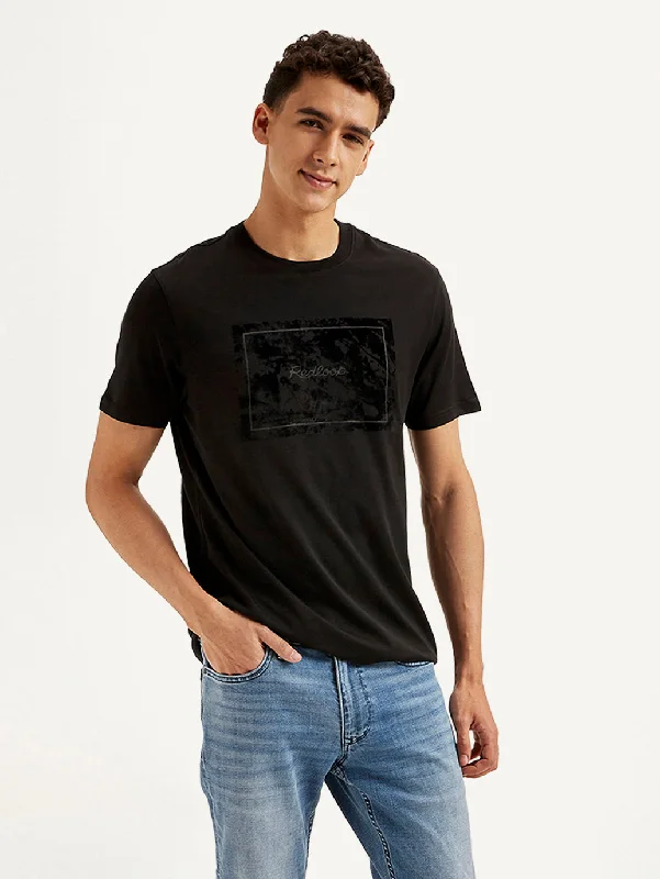 Men's Typographic Print Slim Fit T-shirt