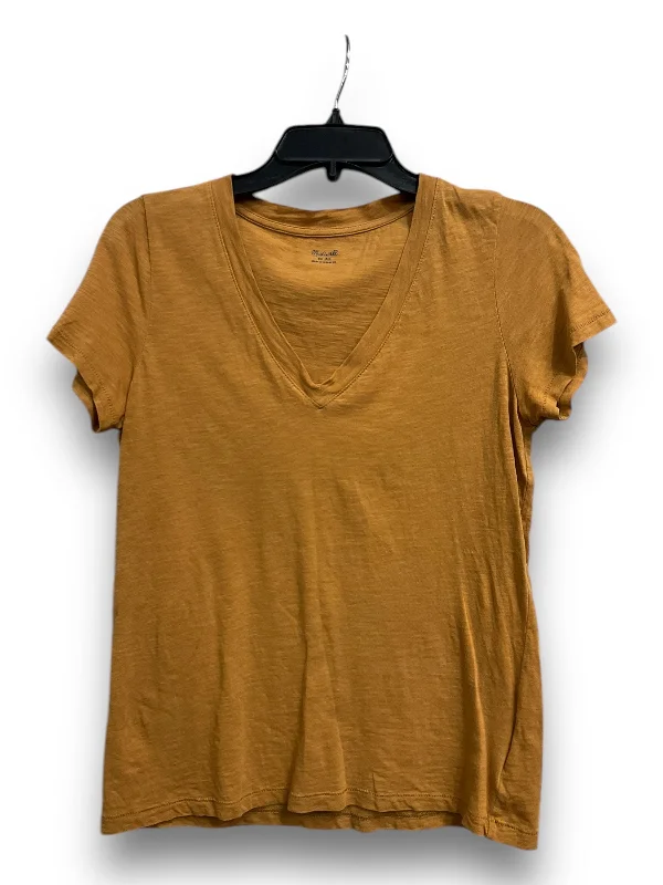 Top Short Sleeve Basic By Madewell In Yellow, Size: Xs Rugged Men's Outdoor 